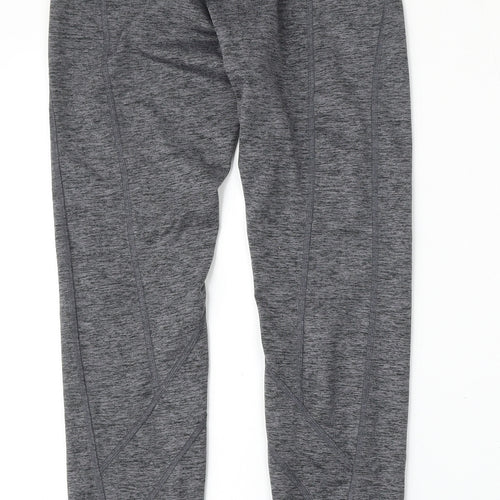 Dunnes Stores Womens Grey  Polyester Compression Leggings Size S L26 in Regular