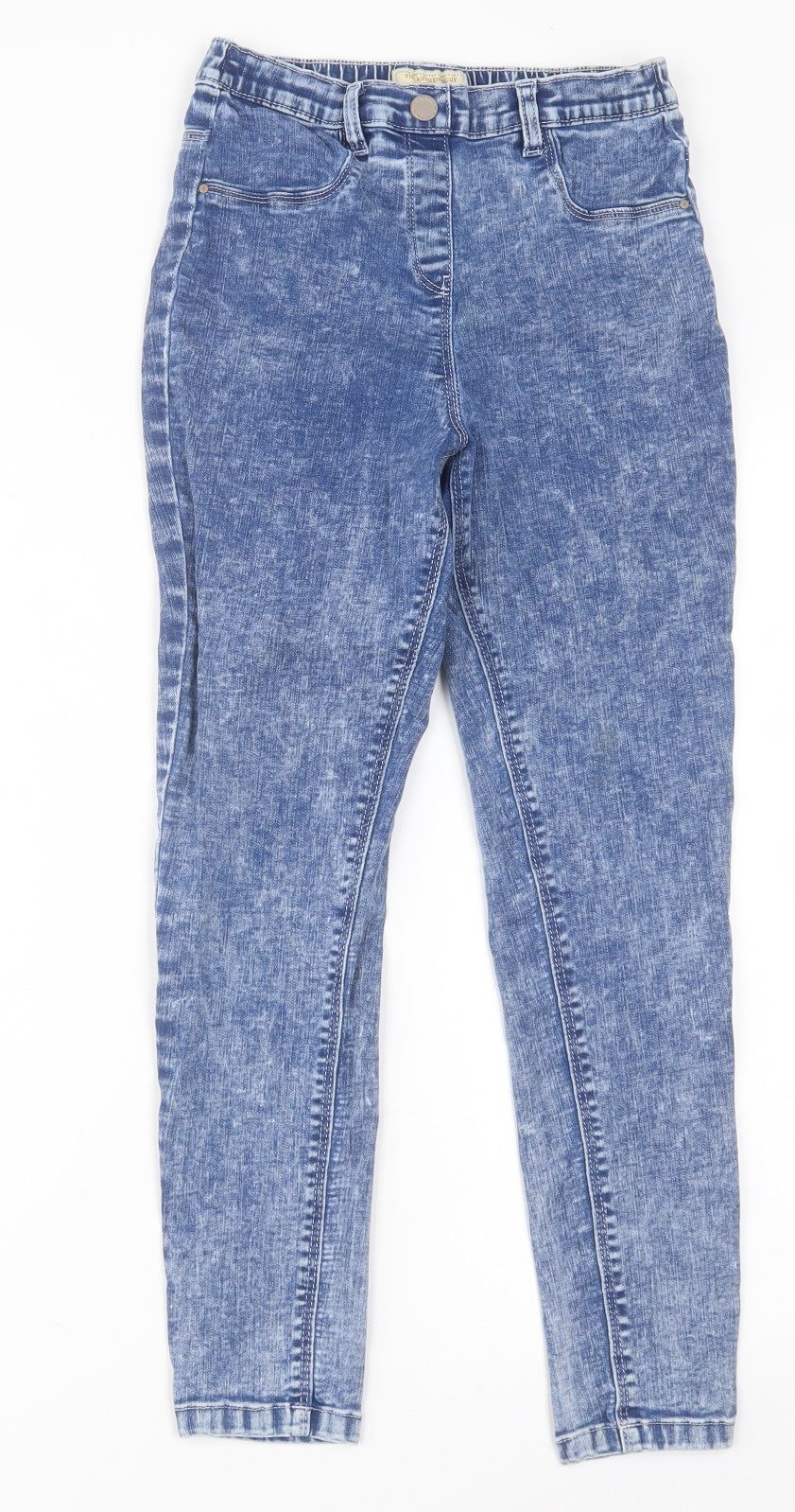 NEXT Girls Blue  Cotton Straight Jeans Size 11 Years  Regular Button