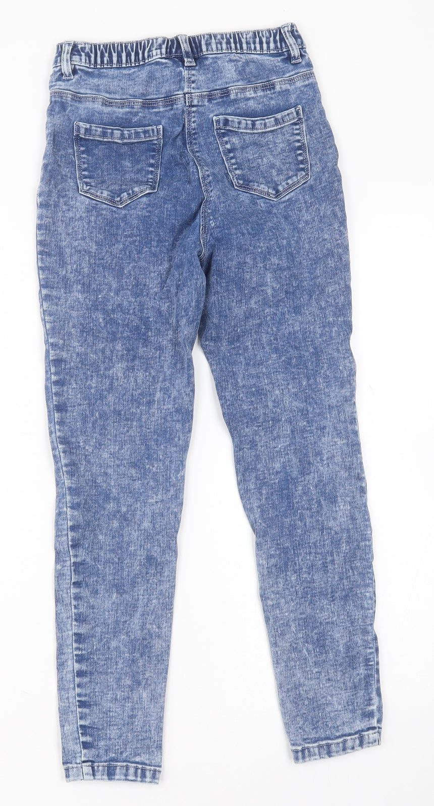 NEXT Girls Blue  Cotton Straight Jeans Size 11 Years  Regular Button