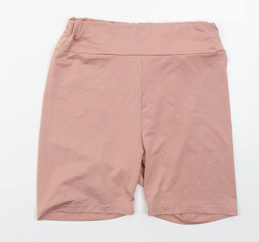 SheIn Womens Pink  Polyester Biker Shorts Size M L5 in Regular