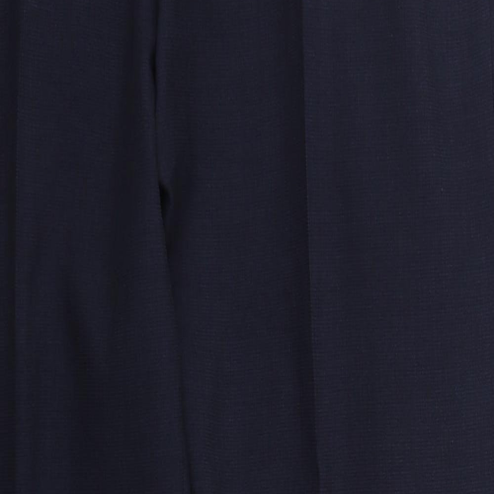 Dunnes Mens Blue  Polyester Dress Pants Trousers Size 36 L31 in Regular Hook & Eye