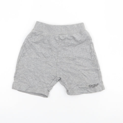 McKenzie Boys Grey  Cotton Sweat Shorts Size 4-5 Years  Regular