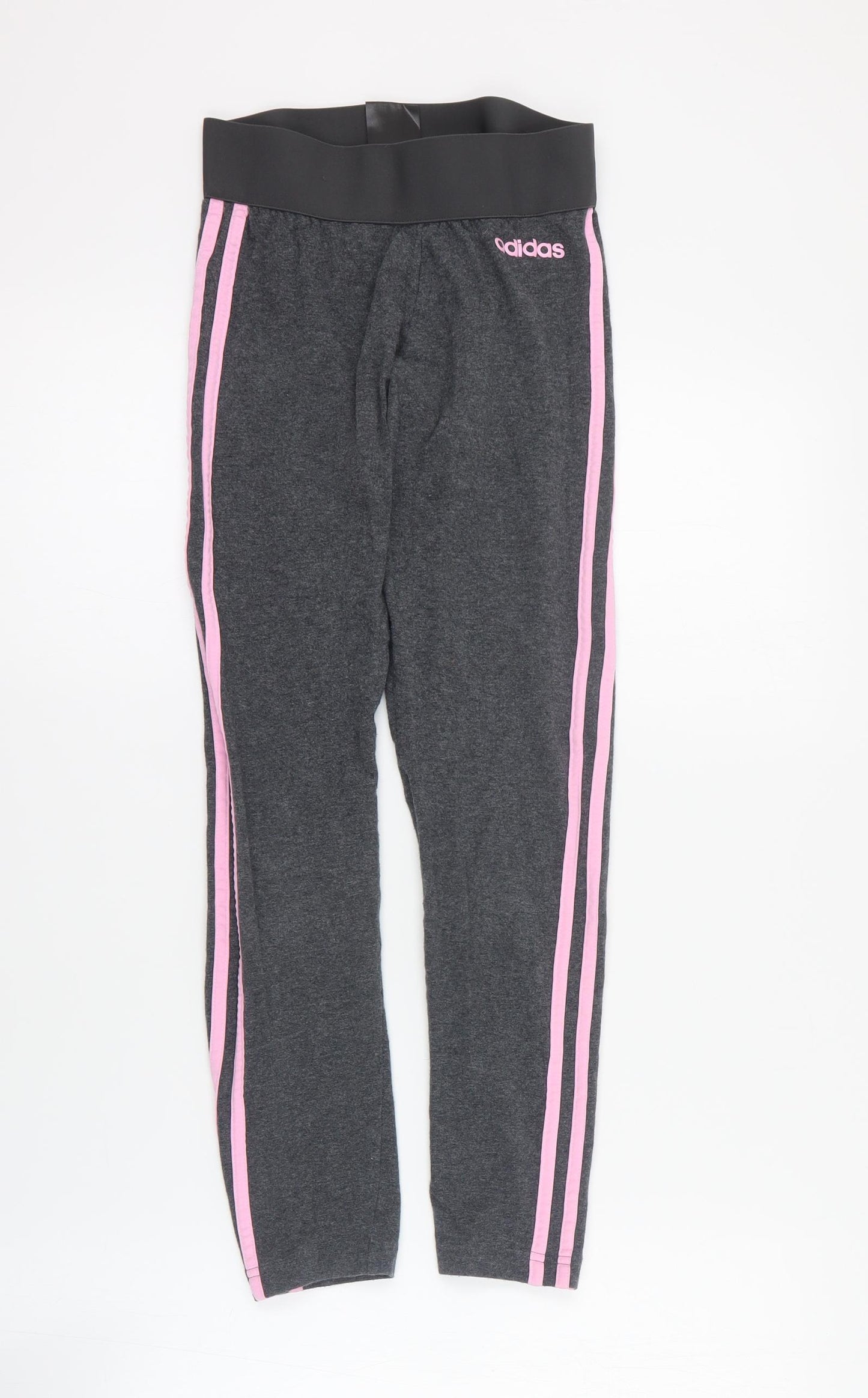 adidas Womens Grey  Cotton Capri Leggings Size XS L24 in Regular Pullover