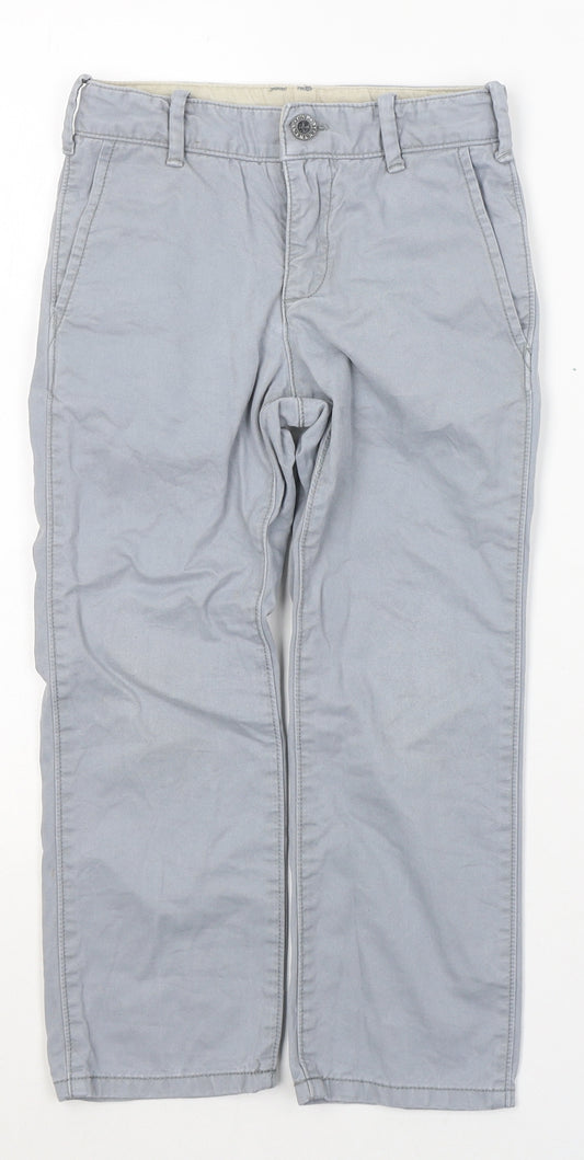 Gap Boys Grey  Cotton Chino Trousers Size 5 Years  Regular Button
