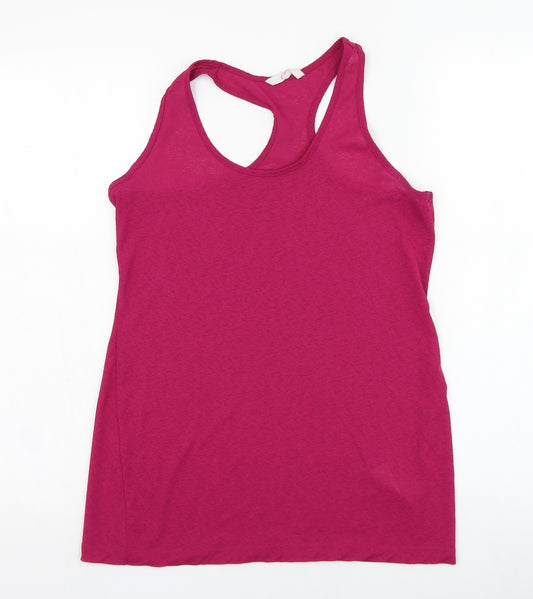NEXT Womens Purple  Polyester Basic Tank Size 10 Round Neck Pullover