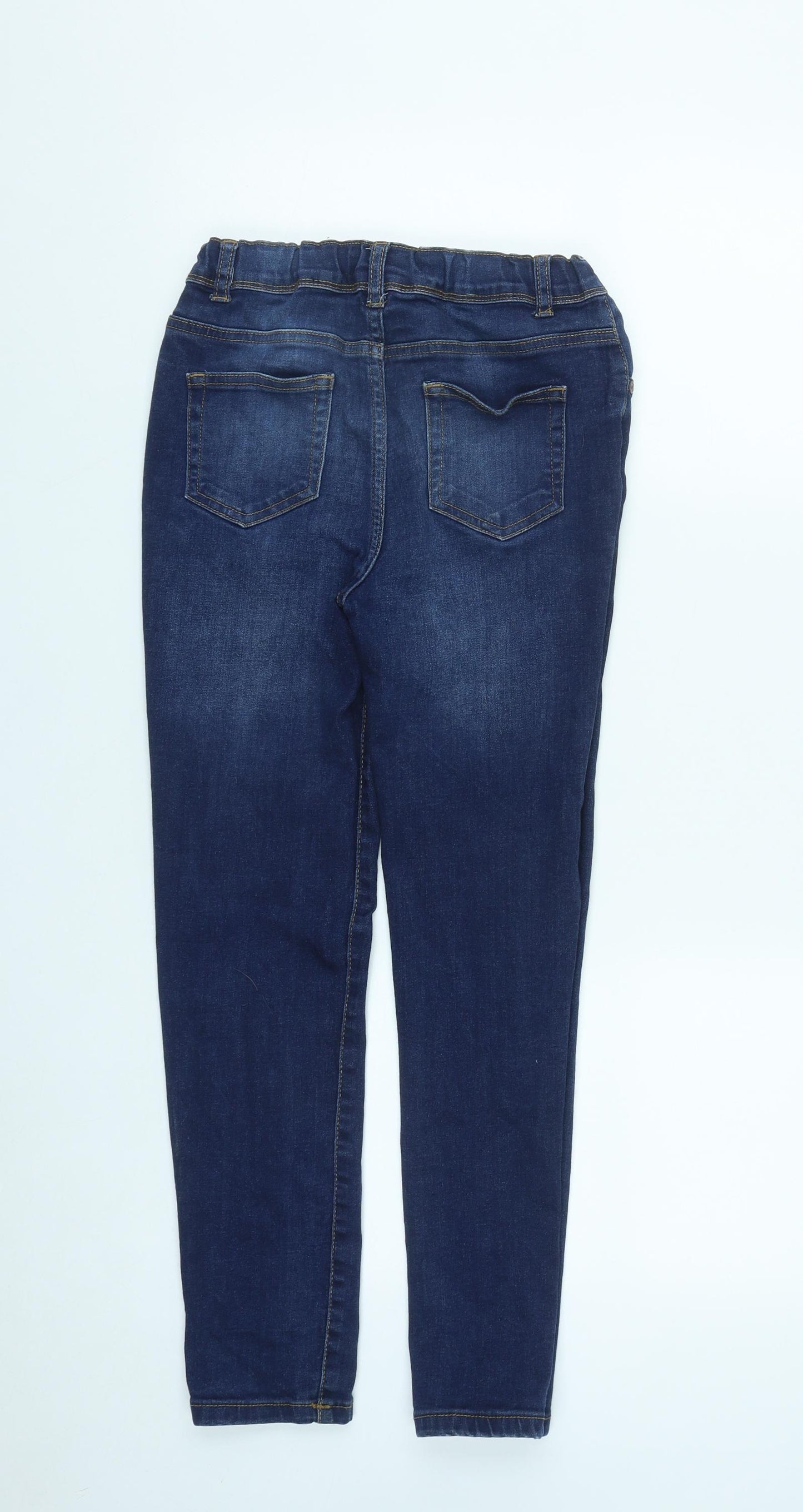 Denim & Co. Girls Blue  Cotton Skinny Jeans Size 11-12 Years  Regular