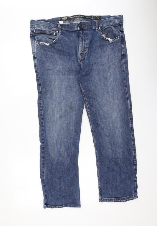 Dunnes Stores Girls Blue  Cotton Straight Jeans Size 4 Years L31 in Regular