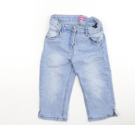 Lily & Dan Girls Blue  Cotton Straight Jeans Size 10-11 Years  Regular