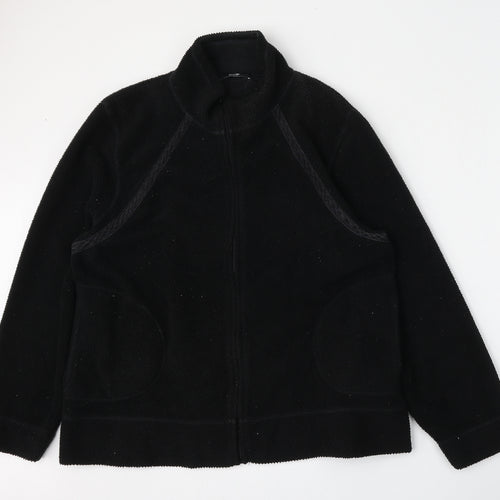 George Mens Black   Jacket  Size L  Zip