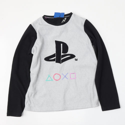 PlayStation Boys Multicoloured Solid Polyester  Pyjama Top Size 11-12 Years   - PlayStation