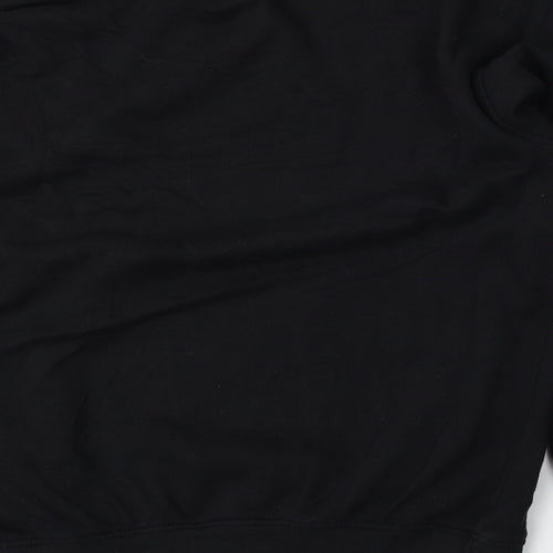 Looney Toons Womens Black  Cotton Pullover Sweatshirt Size 12