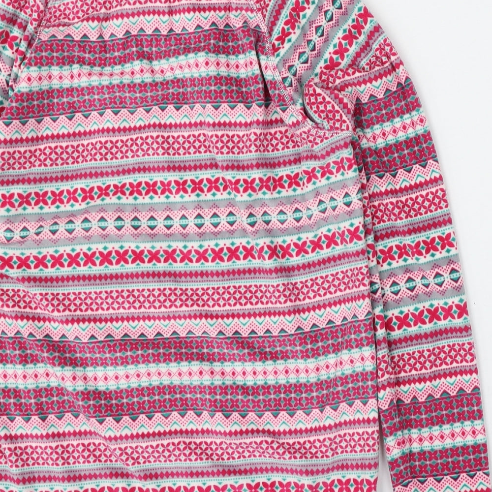 TU Womens Multicoloured Geometric Polyester Top Pyjama Top Size 12  Tie