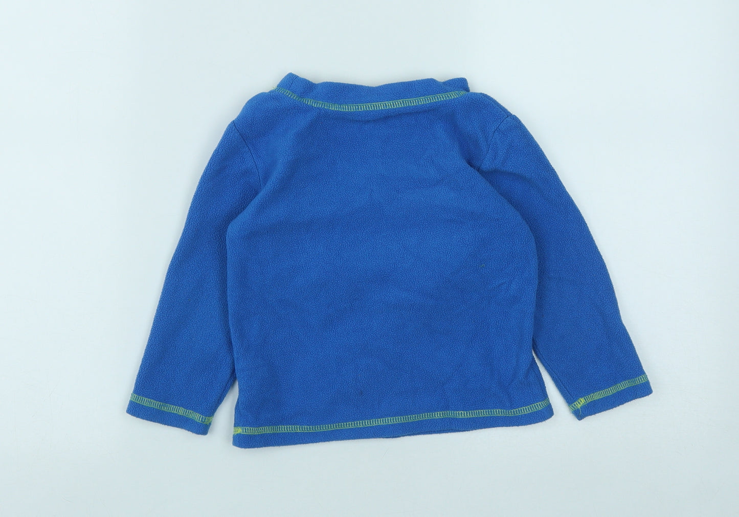 Dunnes Boys Blue Round Neck  Polyester Pullover Jumper Size 2-3 Years   - Dinasour Print