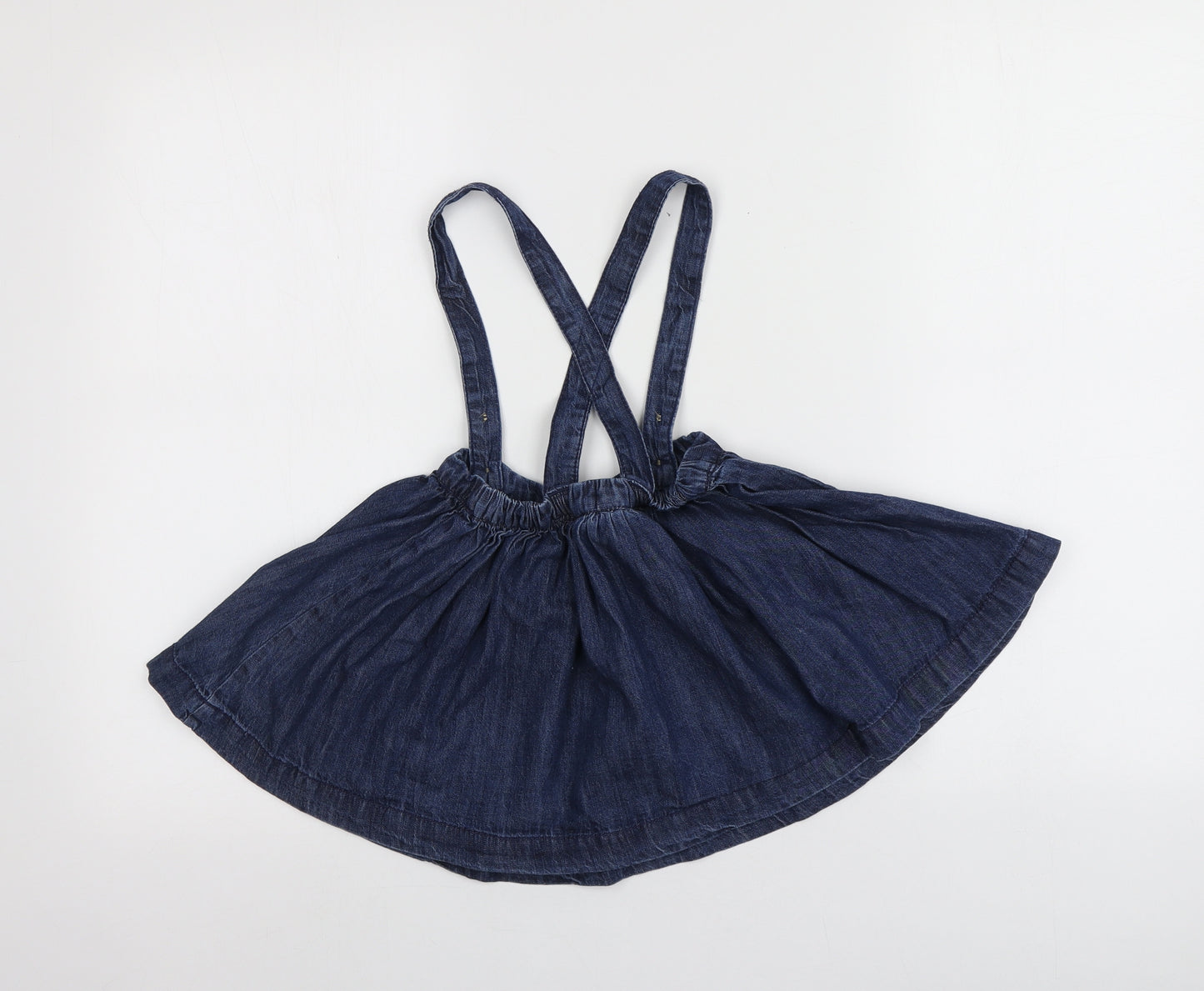 NEXT Girls Blue  100% Cotton Skater Skirt Size 2-3 Years  Regular