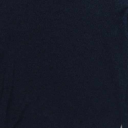 Kensington Mens Blue Round Neck  Acrylic Pullover Jumper Size L