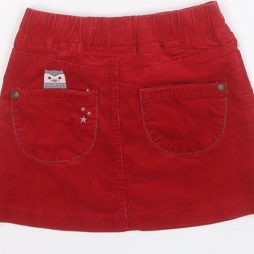 Dunnes Girls Red  Polyester A-Line Skirt Size 3-4 Years  Regular  - Kitten