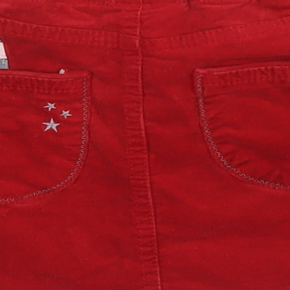 Dunnes Girls Red  Polyester A-Line Skirt Size 3-4 Years  Regular  - Kitten