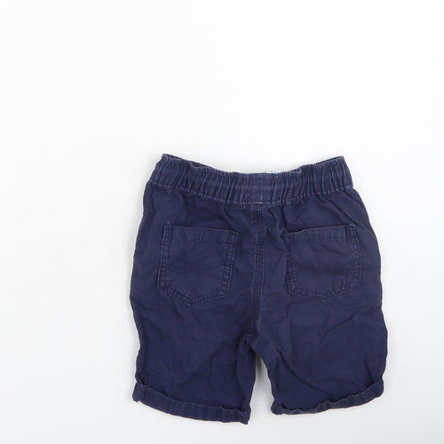 George  Boys Blue  Cotton Chino Shorts Size 4-5 Years  Regular