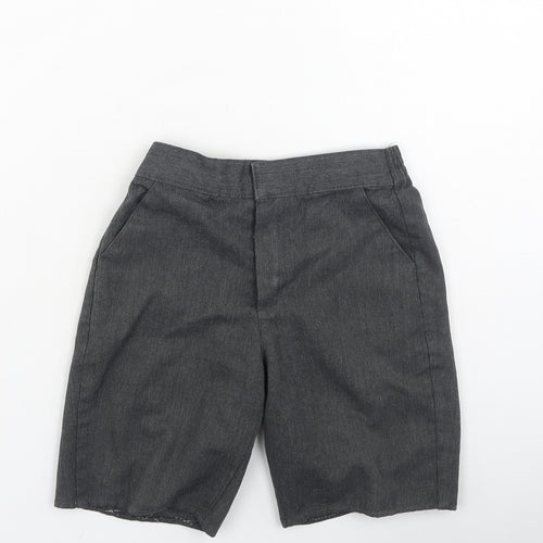 Preworn Boys Grey  Cotton Cropped Trousers Size 5 Years  Regular