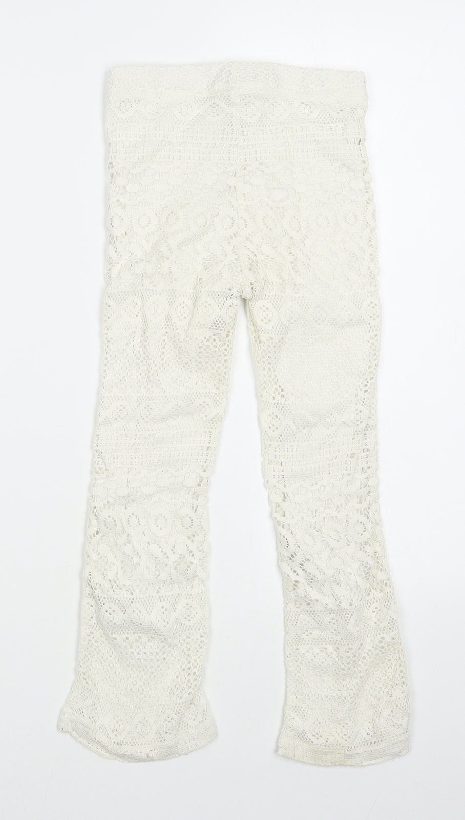 H&M Girls White  Cotton Jogger Trousers Size 3-4 Years  Regular