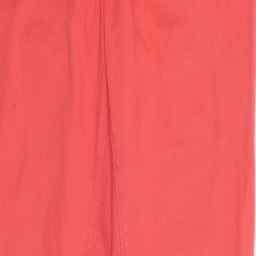 Henri Lloyd Womens Pink  Cotton Straight Jeans Size 30 in L31 in Regular Zip