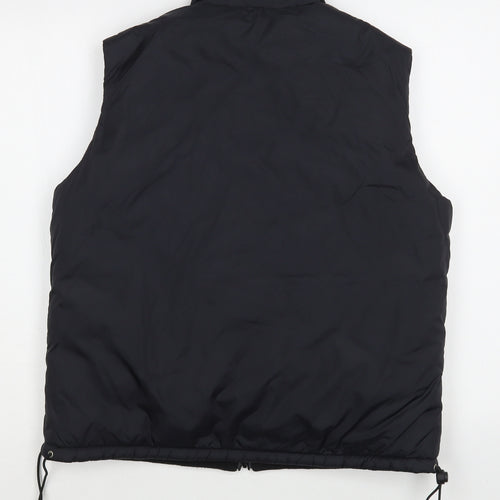 Linea Mens Black   Gilet Coat Size S  Zip
