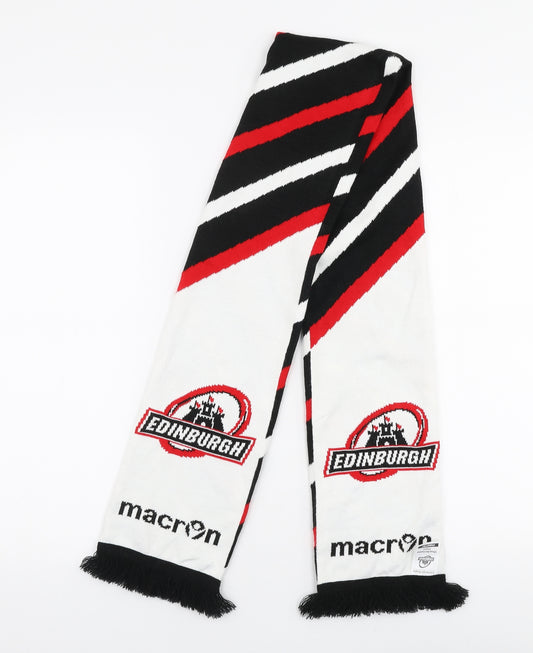 Macron Mens Multicoloured Striped Acrylic Scarf  One Size   - Edinburgh Rugby