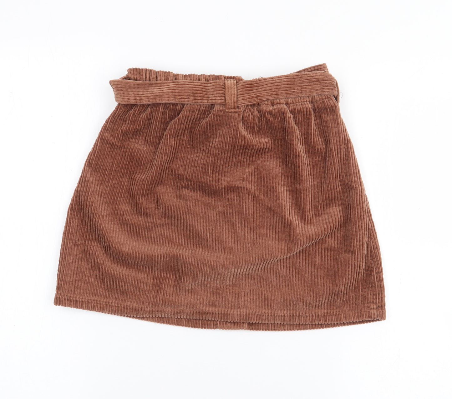 NEXT Girls Brown  Cotton A-Line Skirt Size 8 Years  Regular
