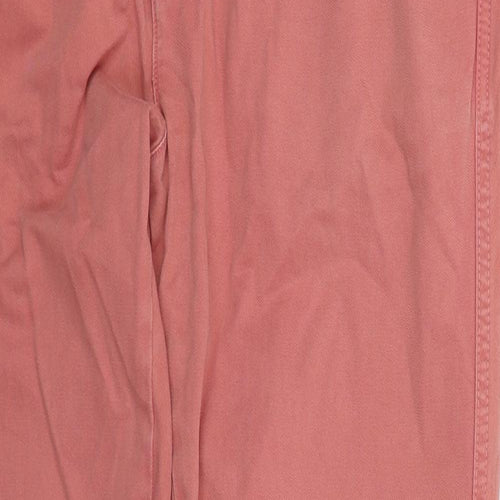 Jack Wills Mens Pink  Cotton Trousers  Size L L32 in Regular Button