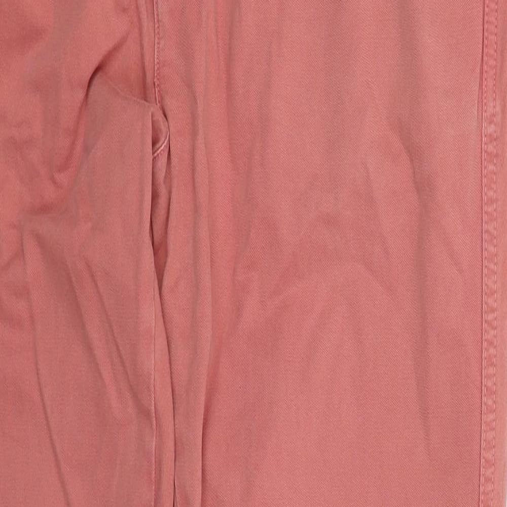 Jack Wills Mens Pink  Cotton Trousers  Size L L32 in Regular Button