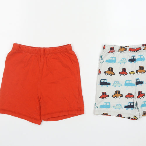 George Boys Multicoloured  Cotton Bermuda Shorts Size 5-6 Years  Regular  - Car Print