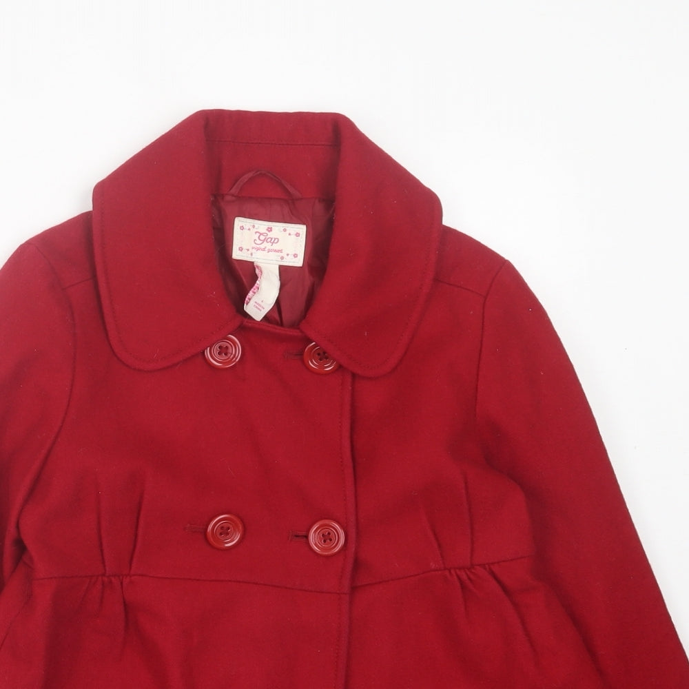 Gap Girls Red   Jacket  Size 9-10 Years  Button