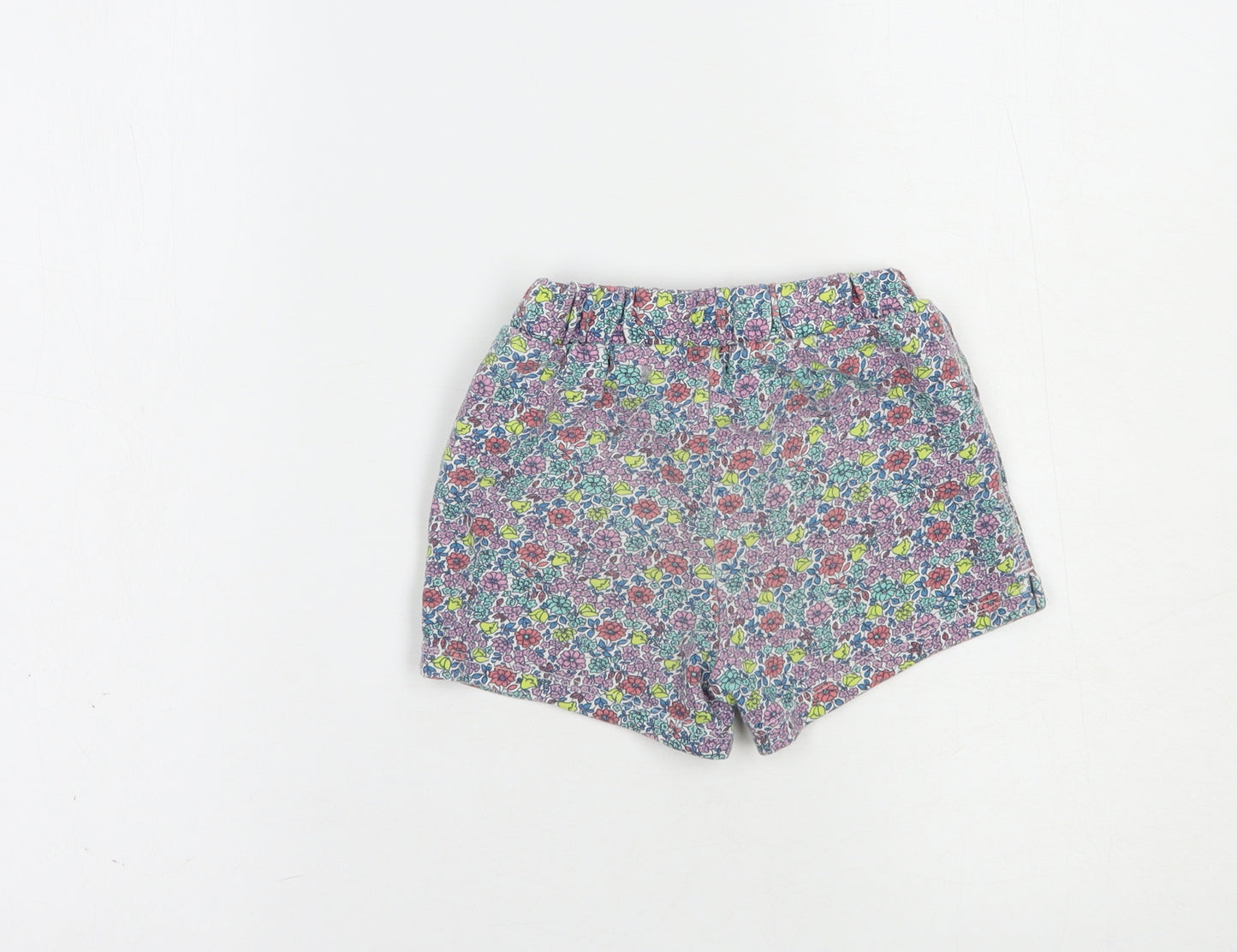 Gap Girls Multicoloured Floral Cotton Sweat Shorts Size 4 Years  Regular Drawstring