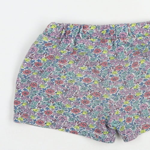 Gap Girls Multicoloured Floral Cotton Sweat Shorts Size 4 Years  Regular Drawstring