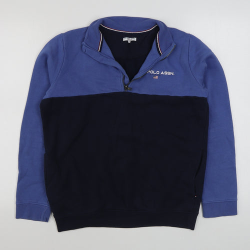 US Polo Assn. Boys Blue   Jacket  Size 14-15 Years  Zip