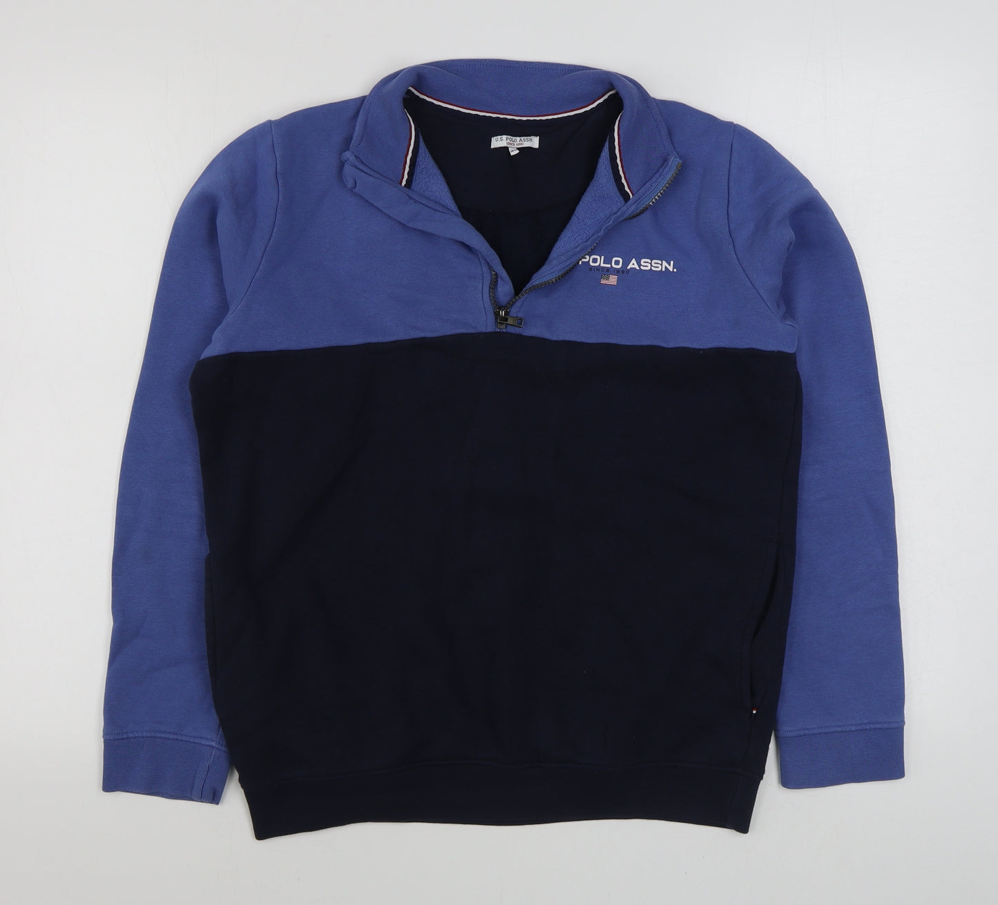 US Polo Assn. Boys Blue   Jacket  Size 14-15 Years  Zip
