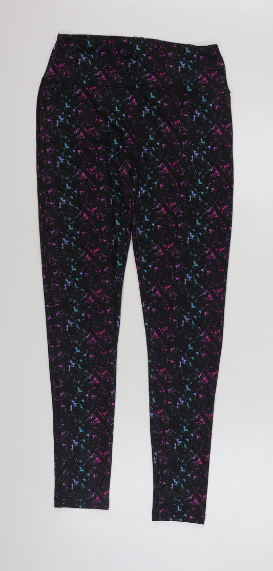 Dunnes Stores Womens Multicoloured Geometric Polyester Jogger Leggings Size S L28 in