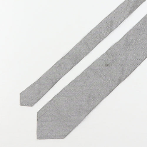 Tie Rack Mens Grey Striped Silk Pointed Tie One Size