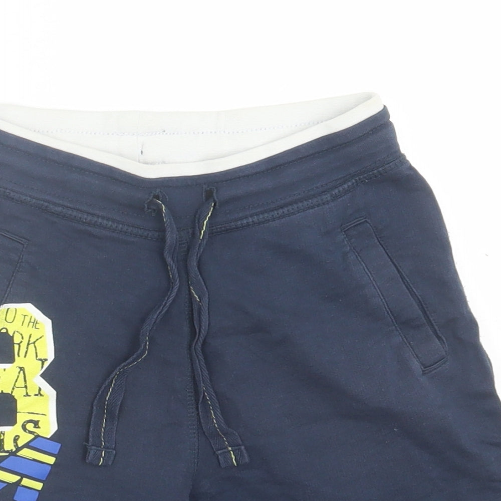 Boboli Boys Blue  Polyester Bermuda Shorts Size 6 Years  Regular Tie