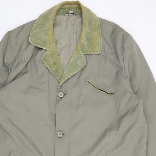 Greenwoods Mens Green   Jacket Coat Size L  Zip
