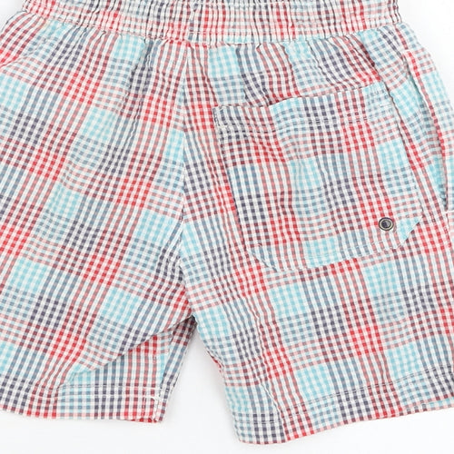 NEXT Boys Blue Check Polyester Sweat Shorts Size 4-5 Years  Regular  - Swimwear