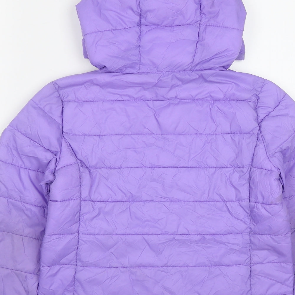Gap Girls Purple   Quilted Coat Size S  Zip