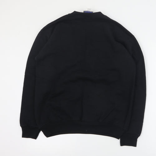 Hanes Womens Black  Cotton Pullover Sweatshirt Size S  Pullover