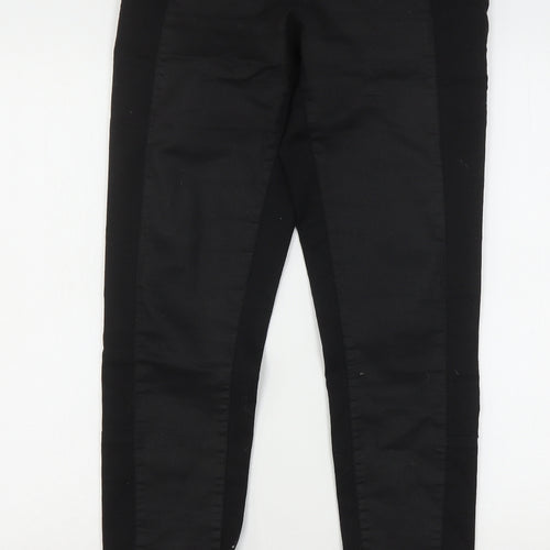 Miss Captain  Womens Black  Cotton Jegging Jeans Size 10 L32 in Regular