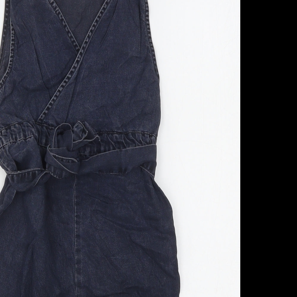 NEXT Girls Blue  Lyocell Jumpsuit One-Piece Size 3 Years