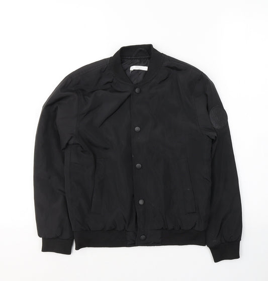 BOYS  Boys Black   Jacket Coat Size 9-10 Years  Button