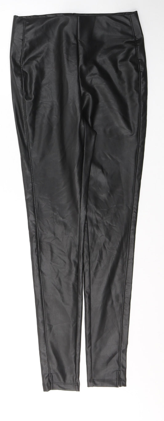 Dunnes Stores Womens Black  Polyethylene Jegging Leggings Size 8 L28.5 in