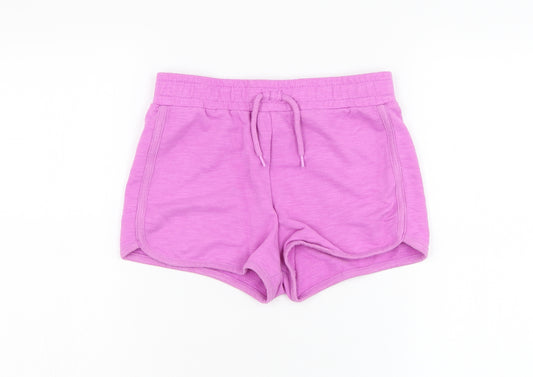 Dunnes Stores Girls Purple  Cotton Sweat Shorts Size 8-9 Years  Regular