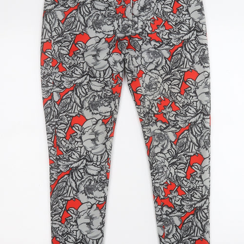 Atmosphere Womens Multicoloured Floral Polyester Jogger Leggings Size 10 L27 in