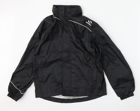 Sondico Boys Black   Jacket  Size 9-10 Years  Zip